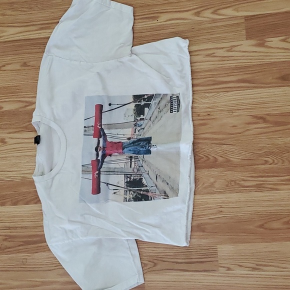 Oliver 🌳 Tree white crop tee size L - Picture 2 of 6